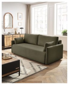 Zielona rozkładana sofa 211 cm Marcel – Bobochic Paris