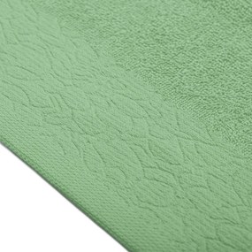 Zielone bawełniane ręczniki zestaw 6 szt. frotte Flos – Restilo