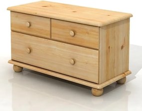 Komoda sosnowa Emil 2+1 XL na kulach