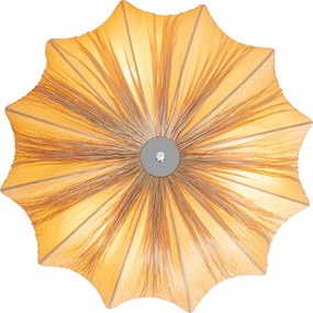 Designerska lampa sufitowa beżowa 52 cm 3-światła - Plu
