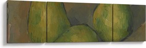 Obraz - Paul Cézanne, Three Pears, reprodukcje (170x50 cm)