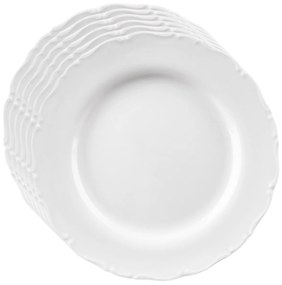Orion Zestaw porcelanowych talerzy płytkich Monarim 6 szt., 24,5 cm