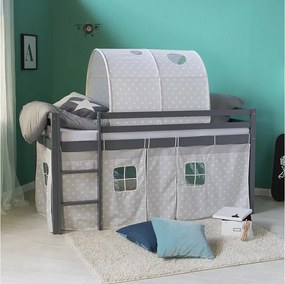 Łóżko dziecięce 90x200 cm Szare