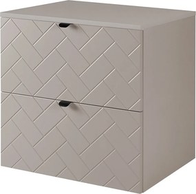 Meble łazienkowe, Kaszmir, 60 x 57 x 46 cm, czarne uchwyty