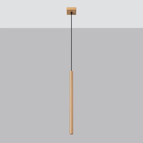 Lampy wiszące nowoczesny Brill, stal - 1 źródło światła 4000K - L.3.5 x H.115 cm - złoty