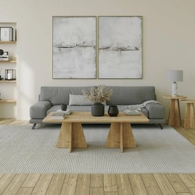 Stolik konferencyjny Double Mushroom Sapphire Oak
