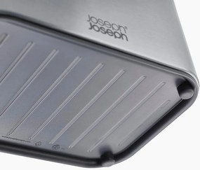 Metalowy stojak na akcesoria do mycia naczyń w kolorze srebra z połyskiem Surface – Joseph Joseph