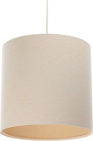 Lampa wisząca BOHO LEN TUBA 60 kremowa