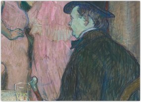 Obraz na szkle - Henri de Toulouse-Lautrec, Maxime Dethomas, reprodukcje (70x50 cm)