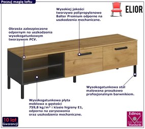 Loftowa nowoczesna szafka pod telewizor Paso