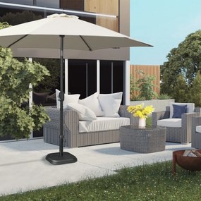 Outsunny Podstawa parasola z betonu 11kg, kwadratowa, stojak na parasol 32-38 mm średnicy drążka, czarny | Aosom PL