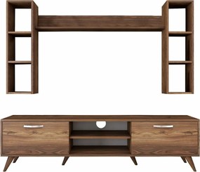Ściana telewizyjna Mea Walnut