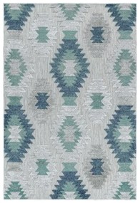 Dywan sznurkowy Bahama szaro-kremowo-niebieski 80 cm x 250 cm