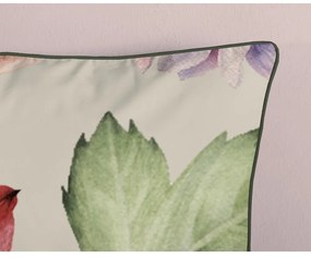 Beżowa pościel dwuosobowa z satyny bawełnianej 200x220 cm Fiori – Descanso