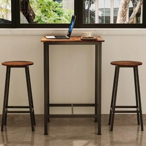 Stół barowy kuchenny kwadratowy do kuchni salonu kawowy vintage loft 90 cm