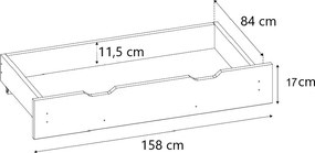 Dziecięcy pojemnik na zabawki DOMEK D3 sosna