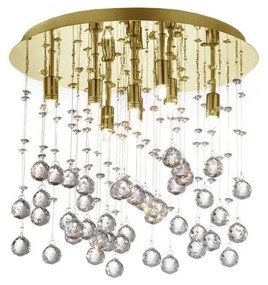 Ideal Lux-LED Lampa sufitowa kryształowa MOONLIGHT 8xG9/3W/230V śr. 40 cm złoty