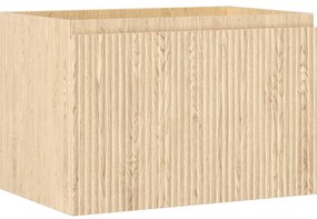 Mexen Rivel szafka łazienkowa podumywalkowa 70 cm, 1 szuflada, ryflowana , dąb - 91A20-07047-1-BF81
