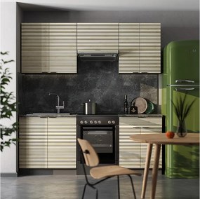 Aneks kuchenny panel dębowy/antracyt 200x46x81.6 fame-line