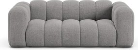 Szara sofa z tkaniny szenilowej 200 cm Lupine – Micadoni