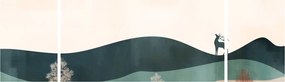 Obraz - Ilustrowany krajobraz (170x50 cm)