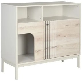 Komoda FROST 1D 100 cm off white/dąb alpejski SIGNAL