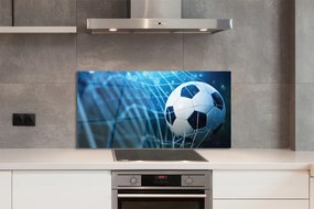 Szkło do Kuchni na Ścianę Futbolowa Wizja w Błękicie