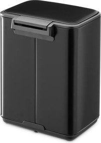 Stalowy kosz na śmieci z pedałem w kolorze matowej czerni 4 l Bo – Brabantia