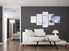 Obraz - Kwiaty, teksturowane malarstwo (125x70 cm)