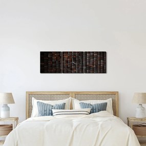 Nowoczesne malarstwo abstrakcyjne (z zegarem) (90x30 cm)