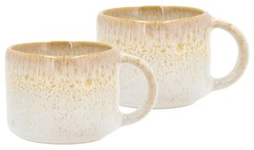 Kremowe kamionkowe kubki zestaw 2 szt. na espresso 80 ml Styles – Villa Collection