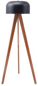 Lampa trójnóg z drewna hebanowego i metalu śr. 42 x wys. 145 cm - Naturalny i czarny - PAVICO