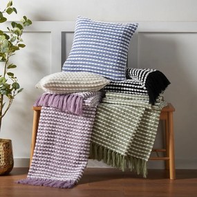 Czarny koc 125x150 cm Stab Stitch – Catherine Lansfield