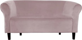 Sofa Milo tkanina Welur wygodna sofa tapicerowana do salonu i poczekalni : Kolor nogi - Venge, Kolor tkaniny - VELVET - MG55, Typ tkaniny - Velvet, Wysokość nogi - 15 cm