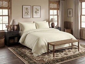 PrzytulneMieszkanie.pl PrzytulneMieszkanie.pl Bawełniana pościel CALMORA jasno beżowa Rozmiar pościeli: 70 x 90 cm | 140 x 220 cm