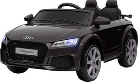 HOMCOM Dziecięcy Samochód Elektryczny, Audi TT RS Roadster, 3 km/h, Pilot, LED, USB, Czarny
