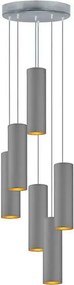 Lampa wisząca z sześcioma abażurami - M9-F60