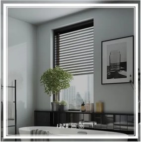 IREDA Lustro łazienkowe z oświetleniem LED, 80 x 80 cm