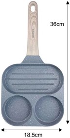 Szara Marmurkowa Patelnia Do Jajek F8-S50