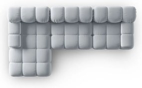 Jasnoniebieska aksamitna sofa 285 cm Bellis – Micadoni Home