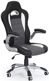 Popielaty biurowy fotel obrotowy E9-P08