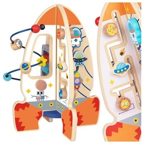 Tooky toy duża drewniana zabawka edukacyjna wielofunkcyjna rakieta