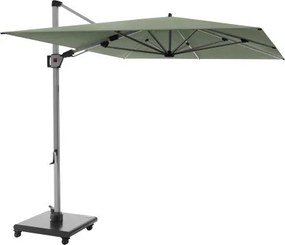 HYPERION 330 x 240 PRESTIGE - luksusowy huśtawkowy parasol ogrodowy z bocznym drążkiem : Kolor parasola - Khaki