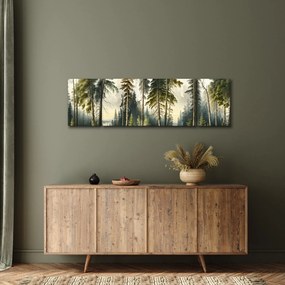 Obraz - Krajobraz lasów w stylu vintage (170x50 cm)