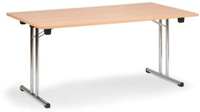 Składany stół konferencyjny FOLD, 1600x800 mm, buk