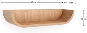 Półka w dekorze jesionu w naturalnym kolorze 60 cm Salaya – Kave Home