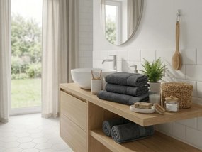 Ręcznik CLYR 50x100 cm ciemnoszary, 100% bawełna