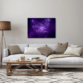 Obraz - fioletowa abstrakcja (70x50 cm)