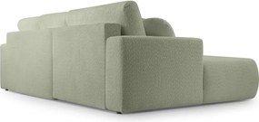 Narożnik VELO wolnostojący układ L strona Prawa z funkcją spania w tkaninie Coral 55