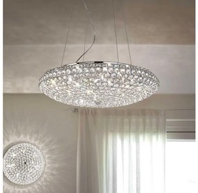 Ideal Lux - LED Żyrandol kryształowy na lince KING 12xG9/3W/230V śr. 65 cm chrom